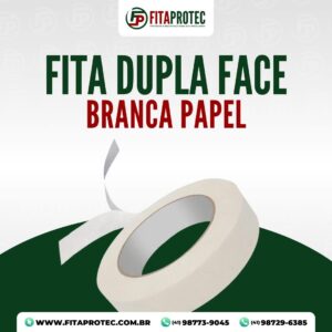 Fita Dupla Face Papel Branca Unid