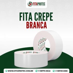 Fita Crepe Branca 50m Unid
