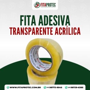 Fita Adesiva Transparente Acrílica Unid