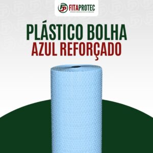 Plástico Bolha Azul Reforçado 1,20m x 100m